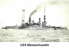 Massachusetts, starboard view, circa 1917-19?