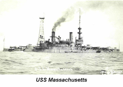 Massachusetts, starboard view, circa 1917-19?