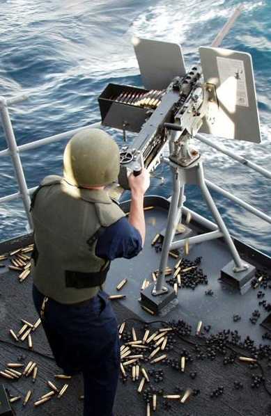(12.7 mm) Browning Machine Gun Picture taken aboard USS Fife DD-991 on 4 July 2002